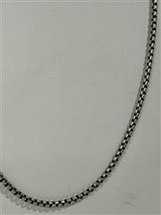 David Yurman Sterling Silver Box Chain Necklace 22